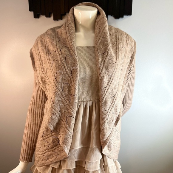 MAX Studio Merino Wool Cocoon Cardigan Size Small - Picture 2 of 9